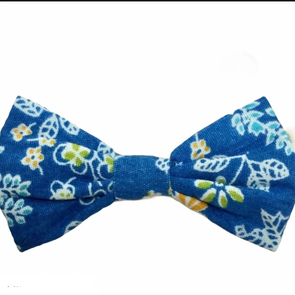 Girl's Plaid, Light Blue & Floral Stretchy Bow Headbands Variety 3 Pack Set
